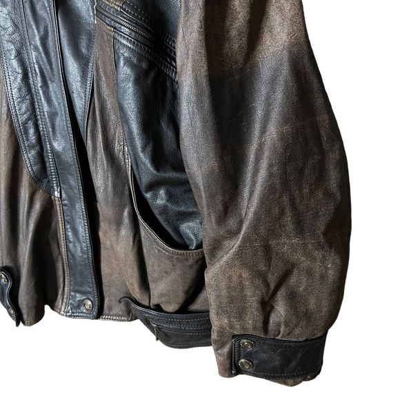 VTG Winlit Leather Jacket Large - Picture 2 of 6